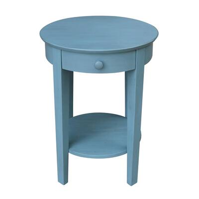 Ocean Blue End Tables Accent The Home Depot Ocean Blue End Tables Accent, Light Blue Chairside Table
