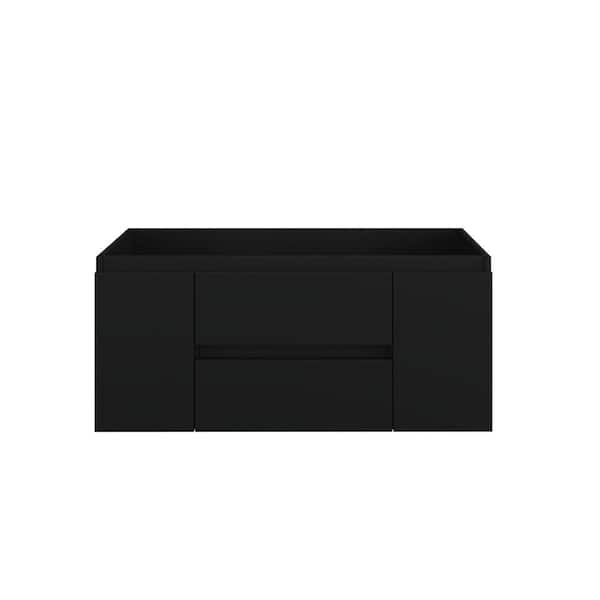 Salt 48 in. W x 20 in. D Bath Vanity Cabinet Only in Black