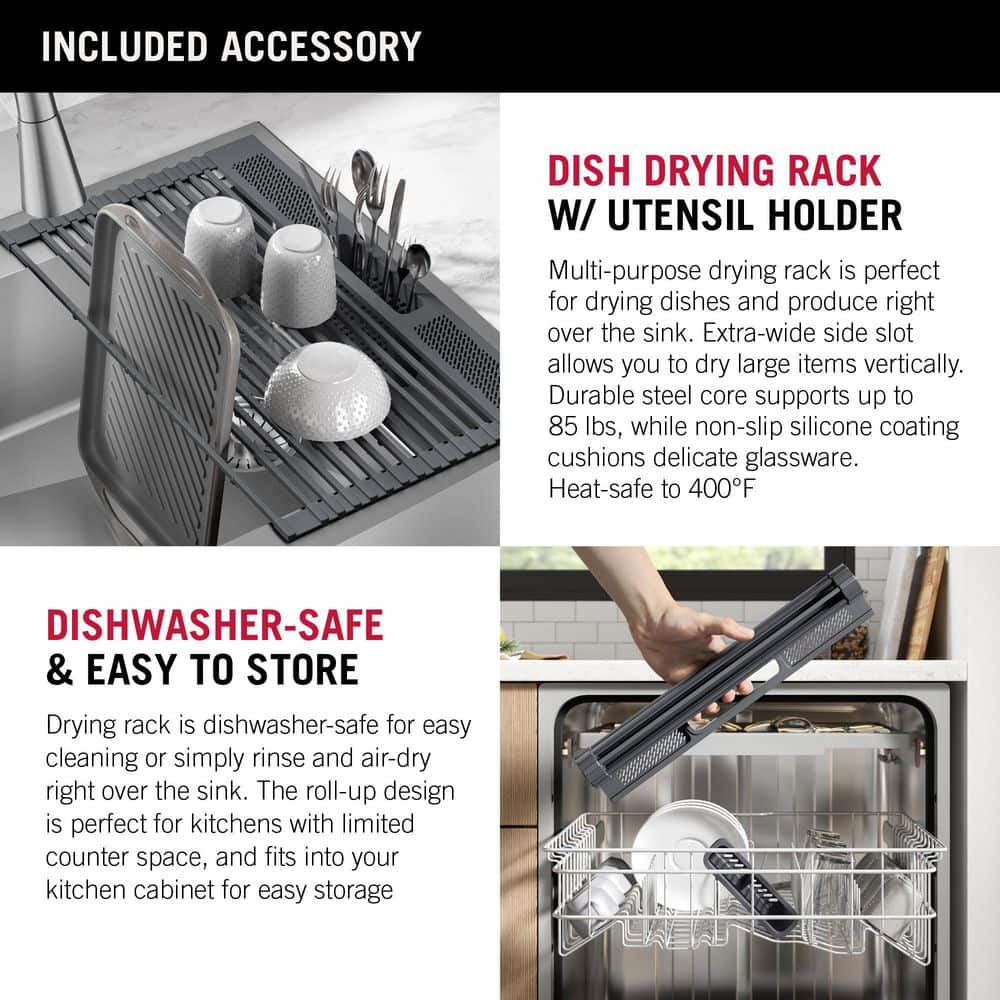 36-Inch Brushed Stainless Steel Farmhouse Drop-In Sink