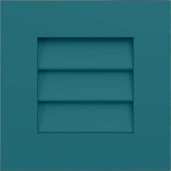 Ekena Millwork 12 in. W x 12 in. H EnduraCore Composite Louver Shutters Sample, Antigua