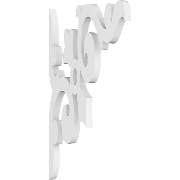Ekena Millwork 5/8 in. W x 15/8 in. H x 6 1/2 in. D PVC Amber Bracket