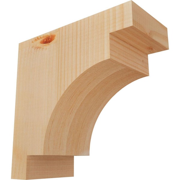 Ekena Millwork 5-1/2 in. x 12 in. x 12 in. Douglas Fir Mediterranean Smooth Corbel