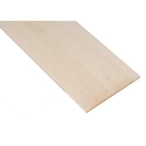 Project Board - 36 in. x 4 in. x 1 in. - Unfinished S4S Hardwood with No Finger Joints - Ideal for DIY Shelving