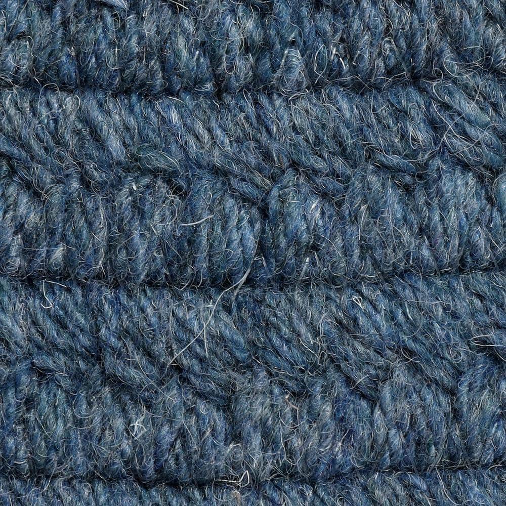Federal Blue Oval 3' x 5' Braided Wool Blend Rug