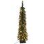 Santa's Workshop 7.5 ft. Unlit Slim Artificial Christmas Tree with 936 ...