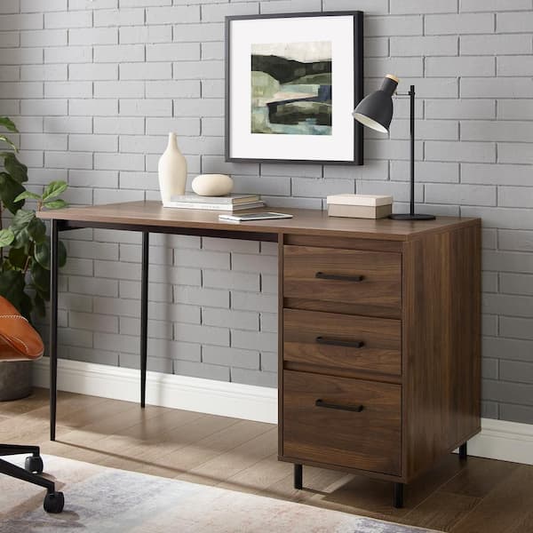 Dark Walnut Desk With Drawers | atelier-yuwa.ciao.jp