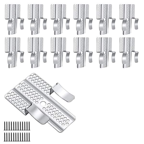 12 Pack Drywall Repair Clip, 1/2 in. Drywall Fastener Clip with 24 Screw, Wall Patch Clips for Damaged Walls Repairing