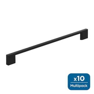 Cityscape 10-1/16 in. (256 mm) Center-to-Center Matte Black Cabinet Bar Pull (10-Pack )