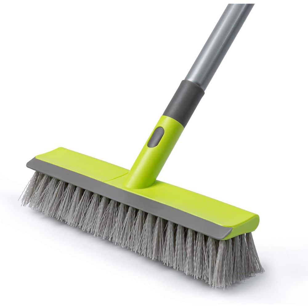 57 in. Handle 2-in-1 Floor Scrub Brush Scrape Stiff Bristle Deck Brush for Concrete Patio Garage Carpet Kitchen Bathroom price history on PriceWatchPro