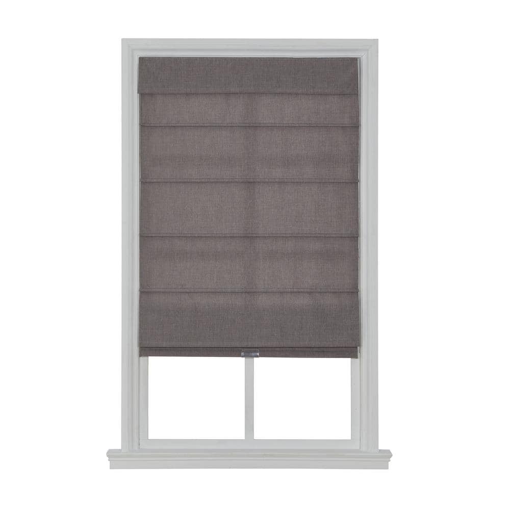 Cordless Light Filtering Fabric Roman Shade 39X64 Light Gray price history on PriceWatchPro