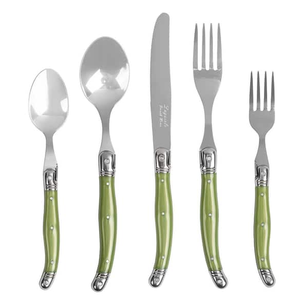 French Home 20-Piece Stainless-Steel Laguiole Flatware Set