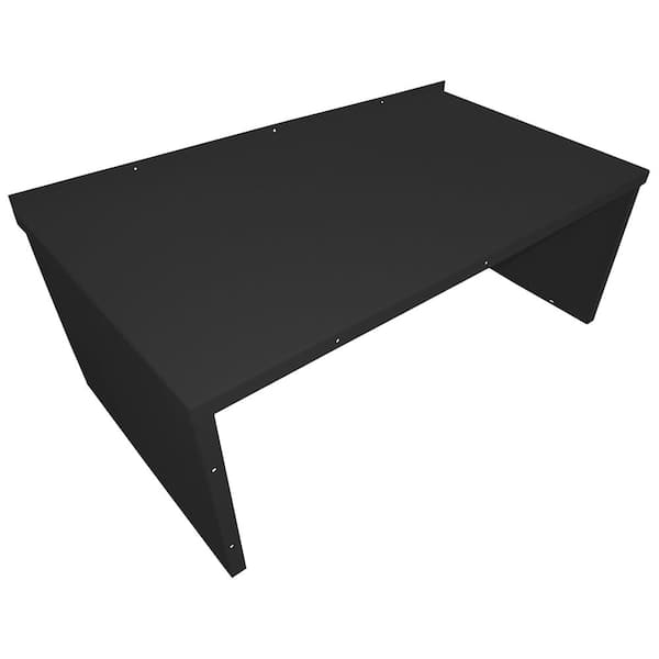 Classic Series 55 in. x 30 in. Matte Black Powder Coated Painted Steel Cellar Door Extension for SZ CGPC5