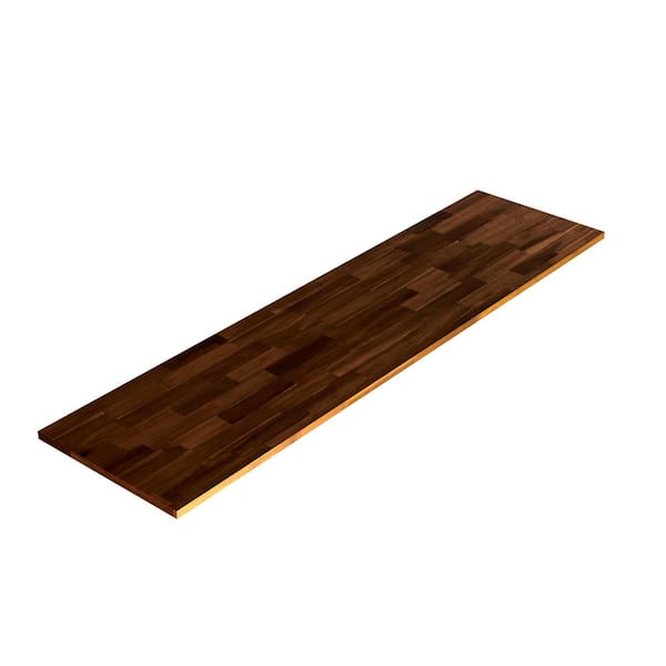 Interbuild 60 in. L x 16 in. D x 0.7 in. T, Solid Acacia Appearance Board, Espresso