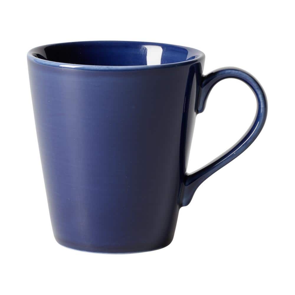 Set of 3 Deep Blue Ceramic Mugs Drinkware Kitchen & Dining Drink