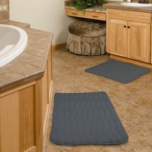 2-Piece Platinum Memory Foam Bath Mat Set