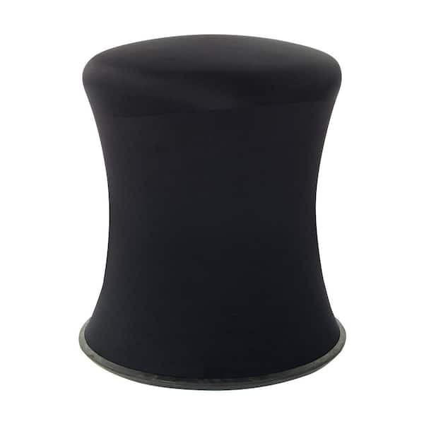 Office Star Products Active Height Stool 18 in. - 26 in. with White Frame and Black Fabric