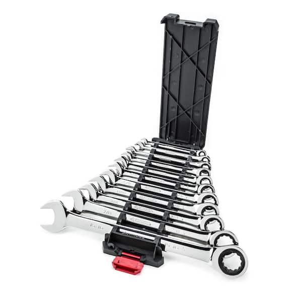 Husky Ratcheting SAE Combination Wrench Set 11 Piece HRW11PCSAE The Home Depot