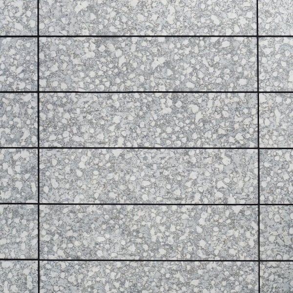 Ivy Hill Tile Emory Silver 4.37 in. x 17.48 in. Polished Antique Mirrored Glass Wall Tile (7.42 sq. ft./Case)