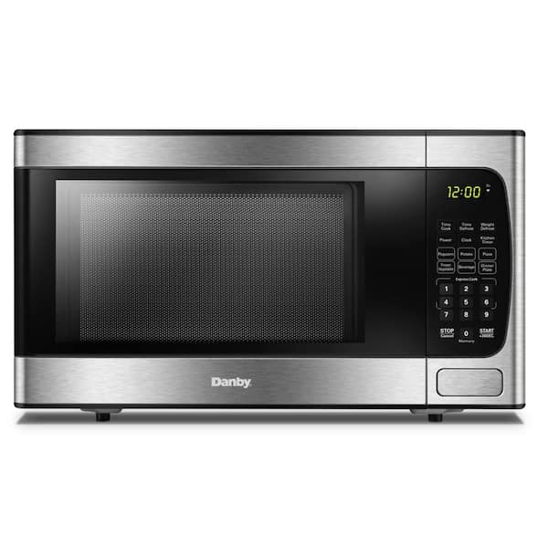 Danby 0.9 cu. ft. Countertop Microwave in Black and Stainless