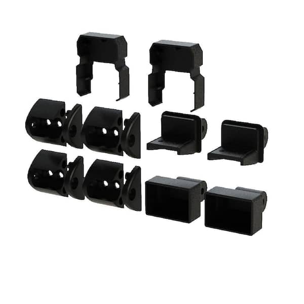 Avalon Tristan Satin Black Stair Bracket Kit