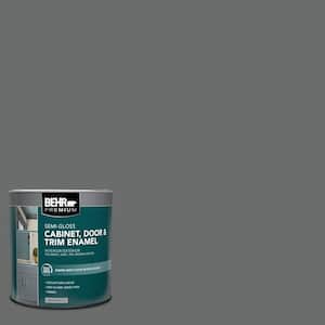 1 qt. #770F-5 Dark Ash Semi-Gloss Enamel Interior/Exterior Cabinet, Door & Trim Paint