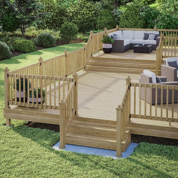 Deckorators 4 in. x 4 in. Newport Ball Top Pressure Treated Wood Post Cap