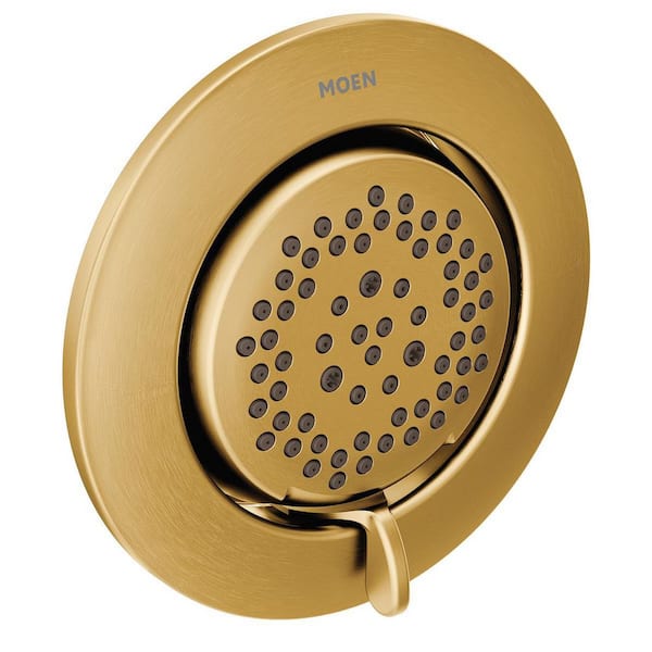 Mosaic 5.38 in. Body Jet in Brushed Gold with Adjustable Angle