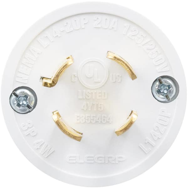 Olympia NEMA L14-20 20A 125/250V Locking Plug - 3 Pole, 4 Wire, Industrial Grade 6 thumbnail image