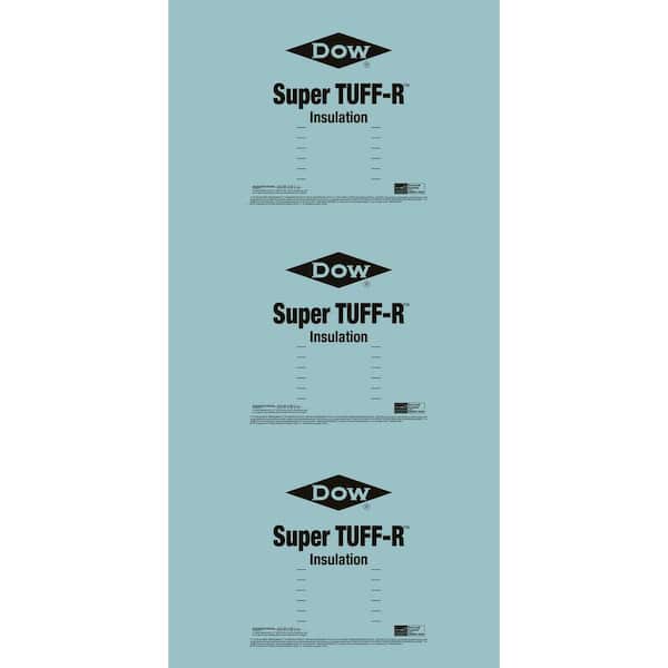 Super TUFF-R 1/2 in. x 4 ft. x 8 ft. R-3.3 Rigid Foam Board Insulation