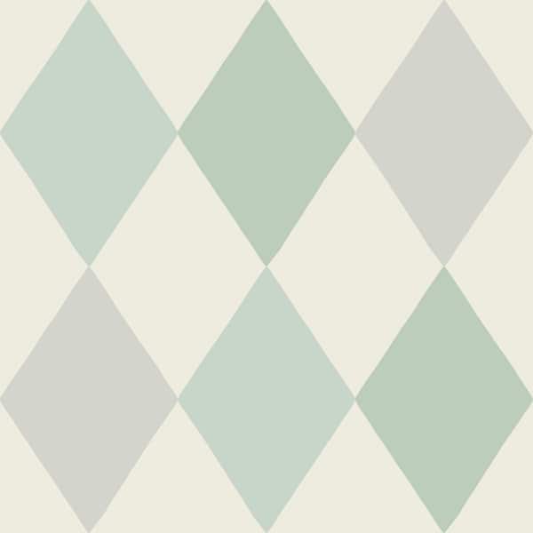 A-Street Prints Blue Kalas Light Blue Diamond Wallpaper Sample