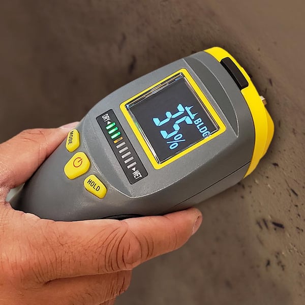 General Tools Combo Pin and Pinless Moisture Meter for Water Damage and Mold Prevention MM9 The Home Depot