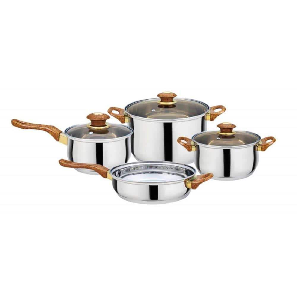Nonstick Cookware Sets Pots And Pans Set With Wood Handles - Temu