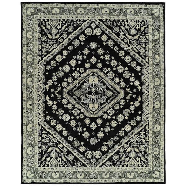 Kaleen Charlotte Black 4 ft. x 6 ft. Oriental Area Rug