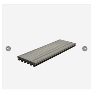 Enhance Naturals 1 in. x 6 in. x 16 ft. Foggy Wharf Grooved Edge Grey Composite Deck Board