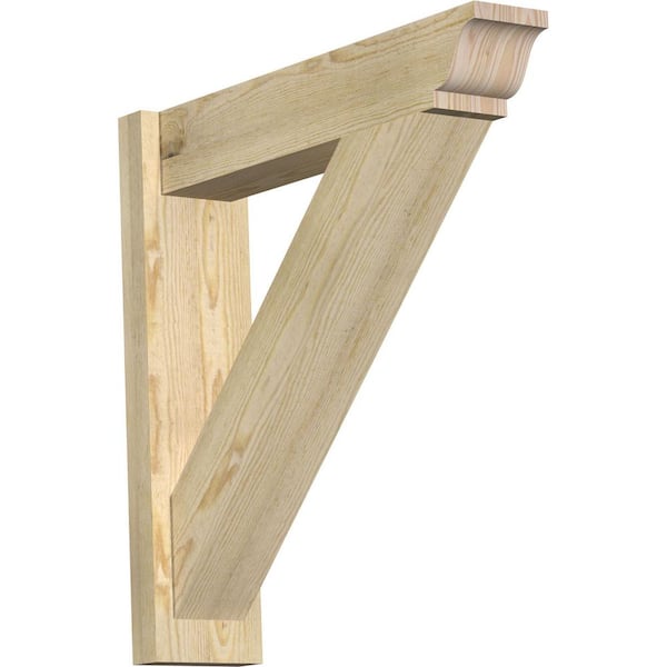 Ekena Millwork 6 in. x 26 in. x 26 in. Douglas Fir Traditional Rough Sawn Outlooker
