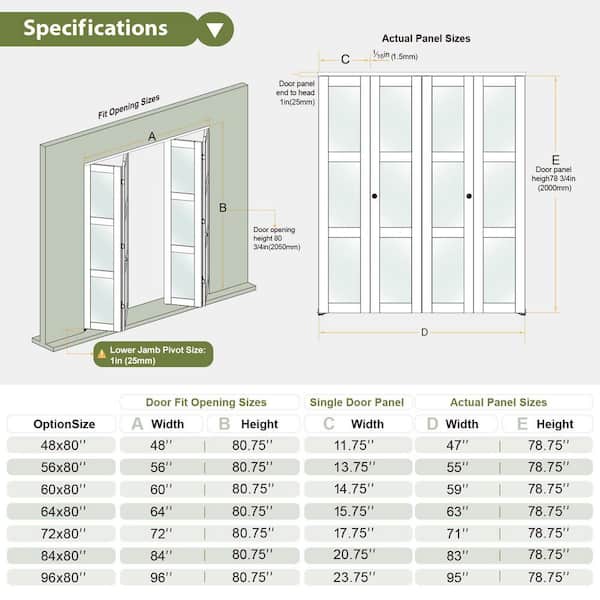Common Bifold Door Sizes