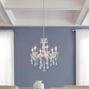 Canterbury Park 6-Light Chrome Crystal Chandelier