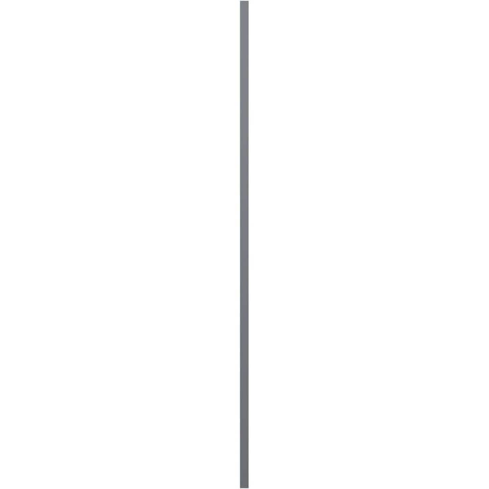 14.75" x 31" Gray Vinyl Raised Panel Decorative Shutters