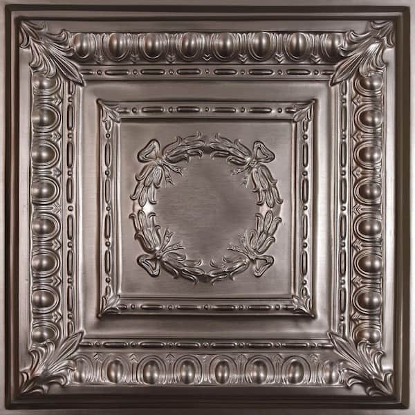 Ceilume Empire Faux Tin 2 ft. x 2 ft. Lay-in or Glue-up Ceiling Panel (Case of 6)