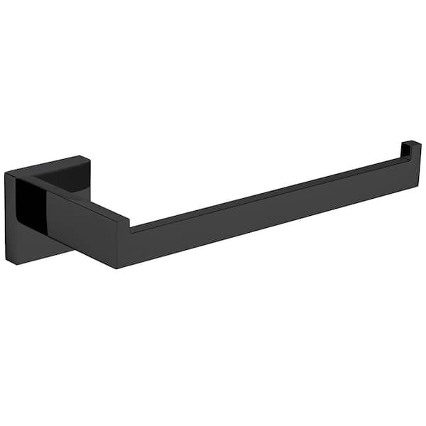 Bagno Lucido Stainless Steel Toilet Paper Holder in Matte Black