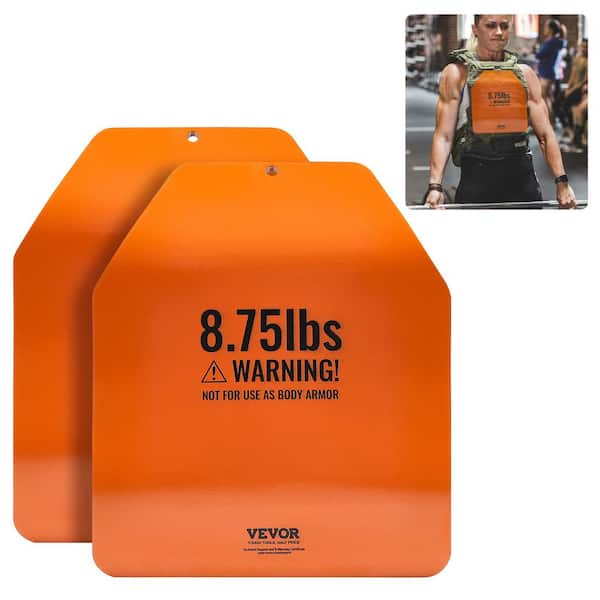 Curved Weight Vest Plates 8.75 lbs. Pairs Premium Steel Weighted plates Contoured Ergonomic Fit