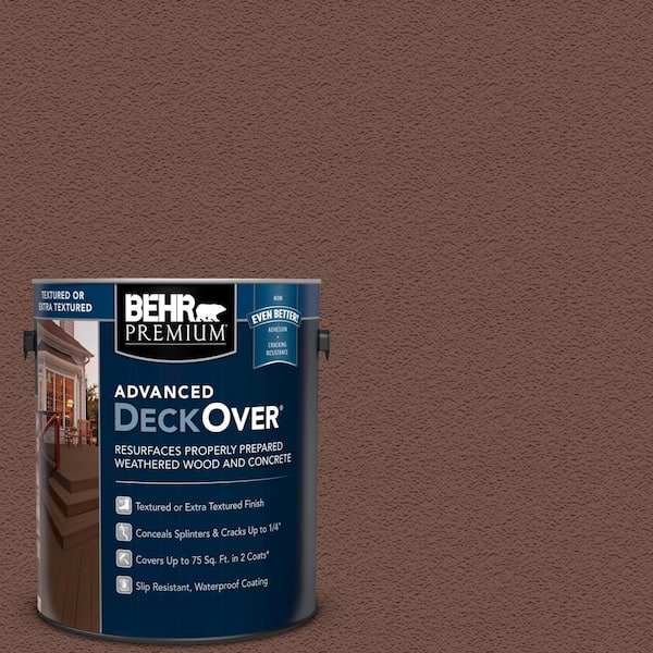 BEHR Premium Advanced DeckOver 1 gal. #SC-135 Sable Textured Solid Color Exterior Wood and Concrete Coating