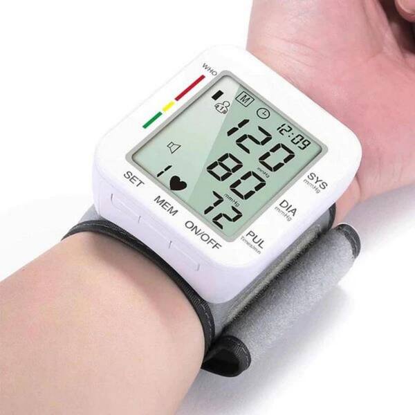 Tidoin White Blood Pressure Monitor Wrist Bp Monitor with Large LCD Display  Adjustable Wrist Cuff Rai-YDD0-R6U - The Home Depot