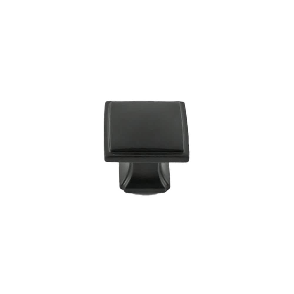 Bridges Collection Knob 1-1/4 in. Square Matte Black Finish (10-Pack) price history on PriceWatchPro