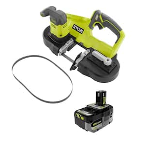 ONE+ 18V Cordless 2-1/2 in. Compact Band Saw with 4.0 Ah Lithium-Ion HIGH PERFORMANCE Battery