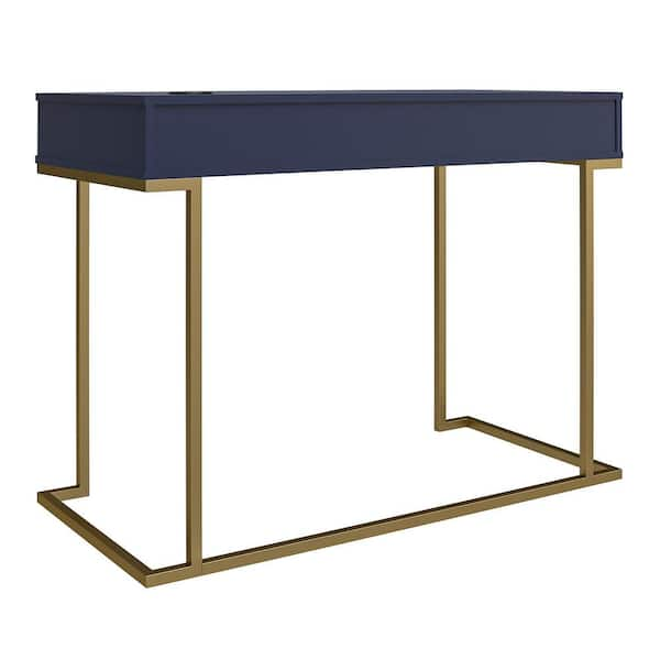 navy writing desk