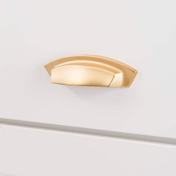 Velocity Collection 3 in. And 96 mm Center-to-Center Flat Ultra Brass Cabinet Pull Velocity Collection 3 in. And 96 mm Center-to-Center Flat Ultra Brass Cabinet Pull