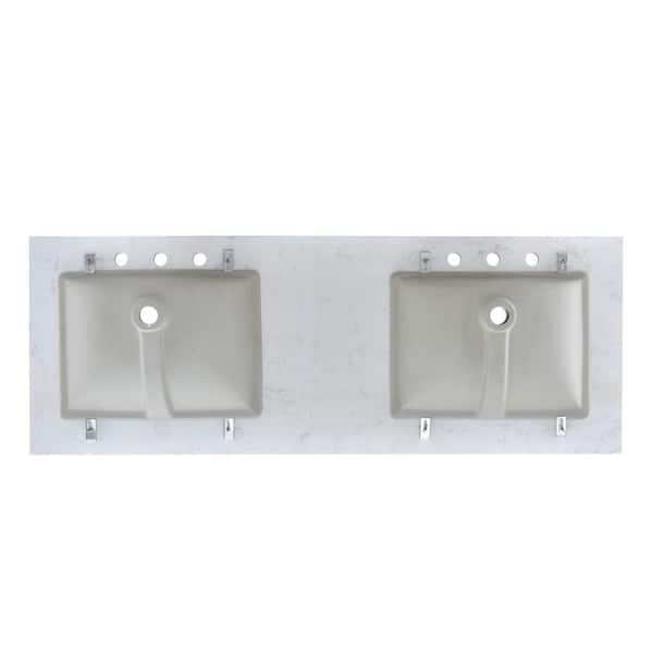 YASINU 60 in. W x 22 in. D Engineered stone composite Vanity Top
