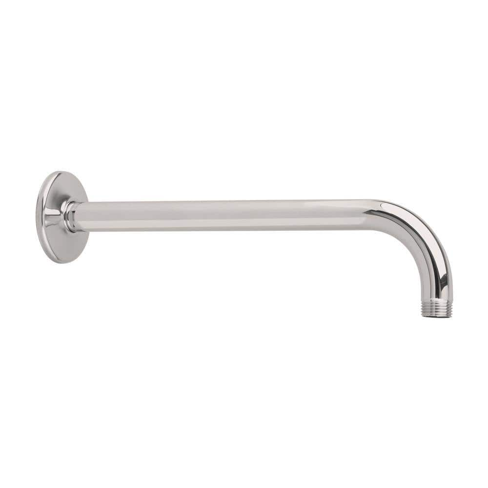 American Standard 12 in. Wall Mount Right Angle Shower Arm in Brushed Nickel