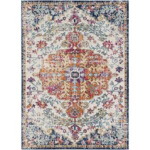 Demeter Ivory 5 ft. x 7 ft. Abstract Area Rug